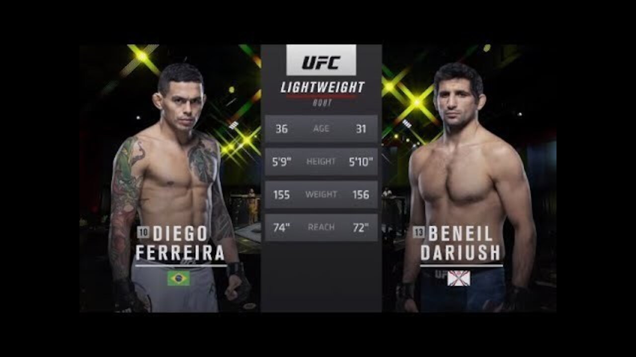 Grappling Exchanges betweem Beneil Dariush vs Carlos Diego Ferreira