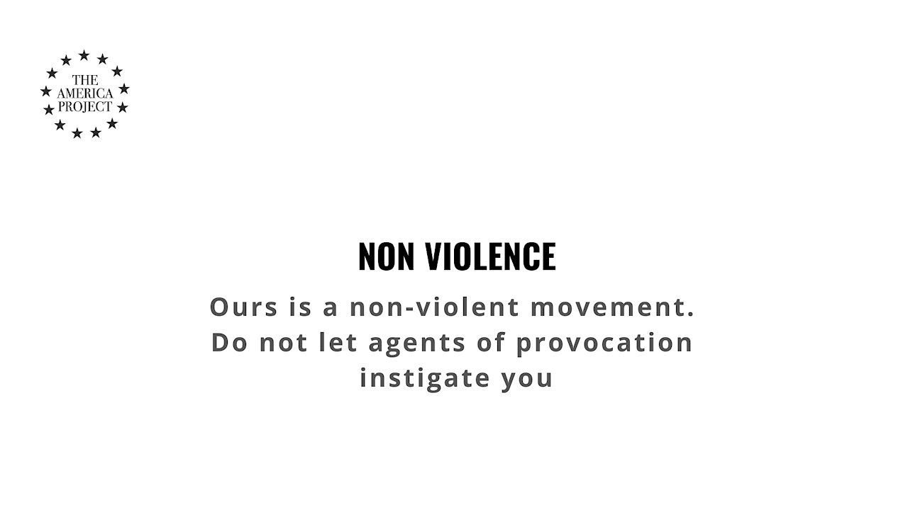Non violence: This is how we win.