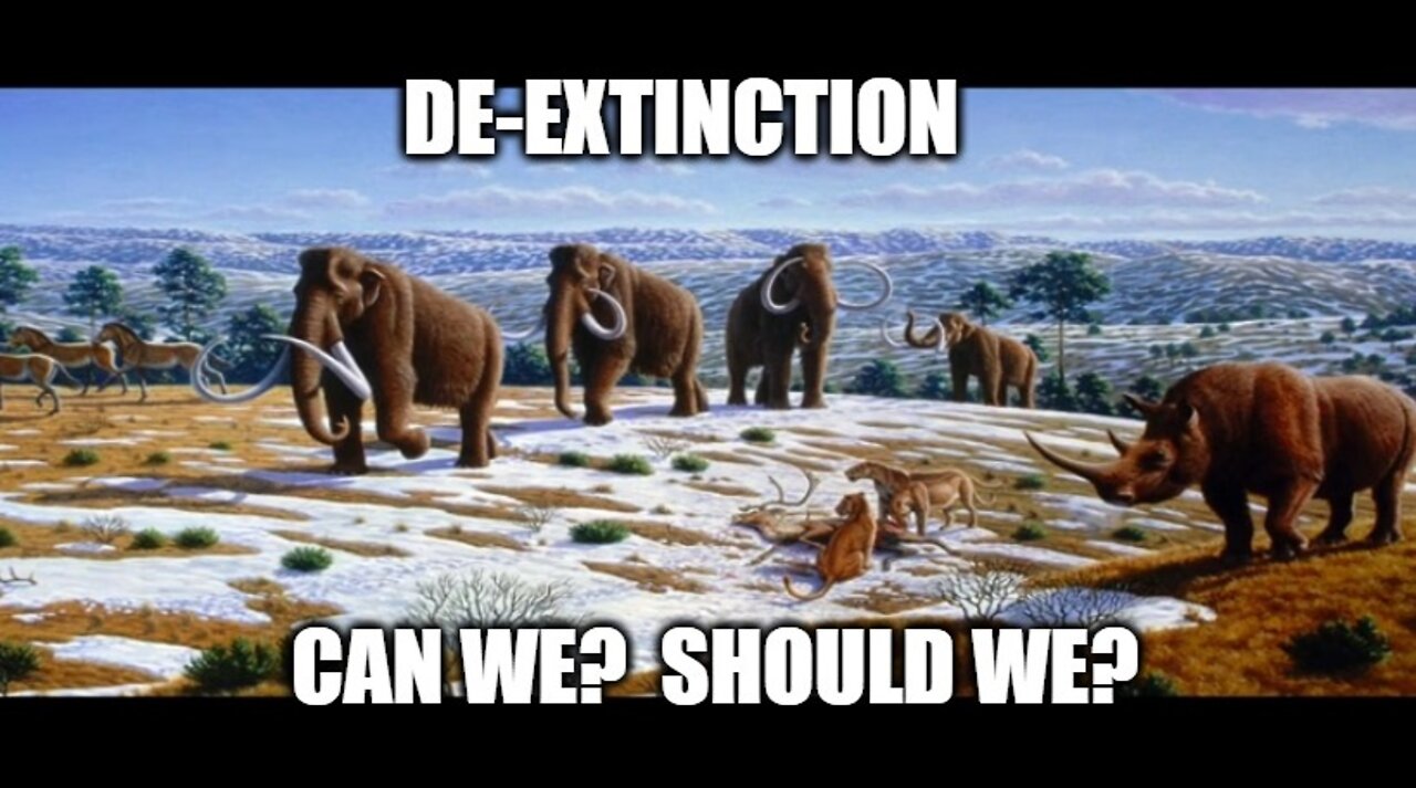 Education: Lecture: De-Extinction, Gene Editing. Can We? Should We? Who Would Decide?