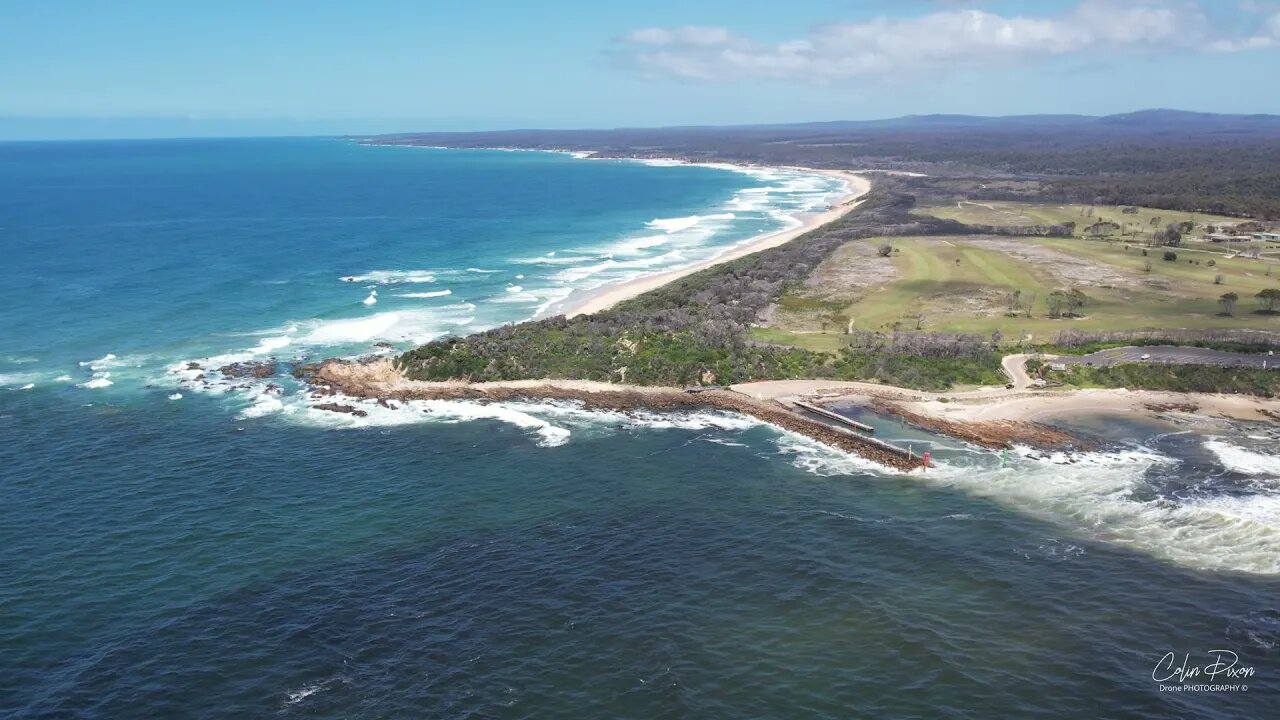 Mallacoota Mouth Low Tide 29 November 2021 by drone