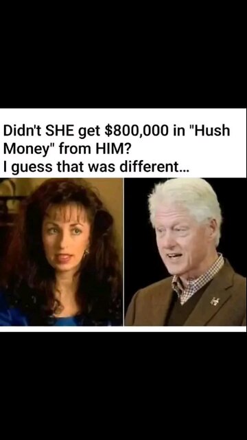 Clinton paid her Hush money while a sitting president!