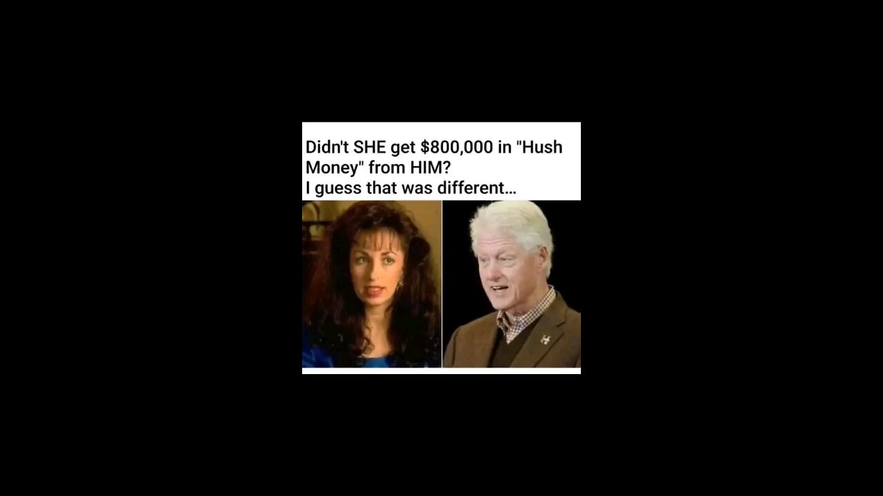 Clinton paid her Hush money while a sitting president!