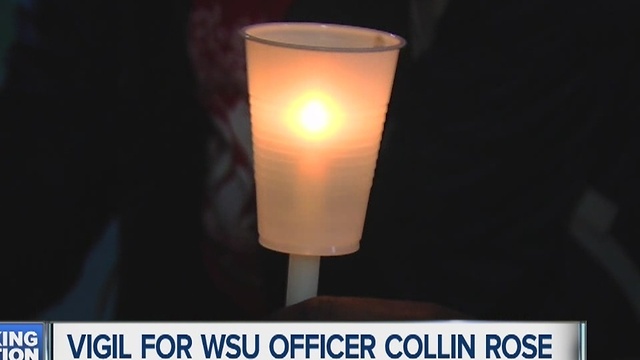 Vigil for Officer Collin Rose