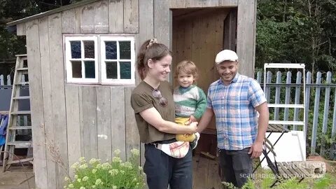 Building an Allotment Shed from Recycled Materials