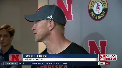 Scott Frost emphasizing stretching