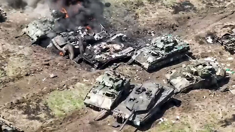 Russian Defence Ministry: Ukrainian Leopard tanks, large number of equipment, troops are destroyed