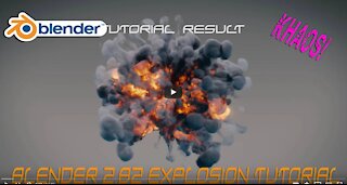 Blender 2.82 Aerial Explosion tutorial: Ft. Khaos add-on and Mantaflow