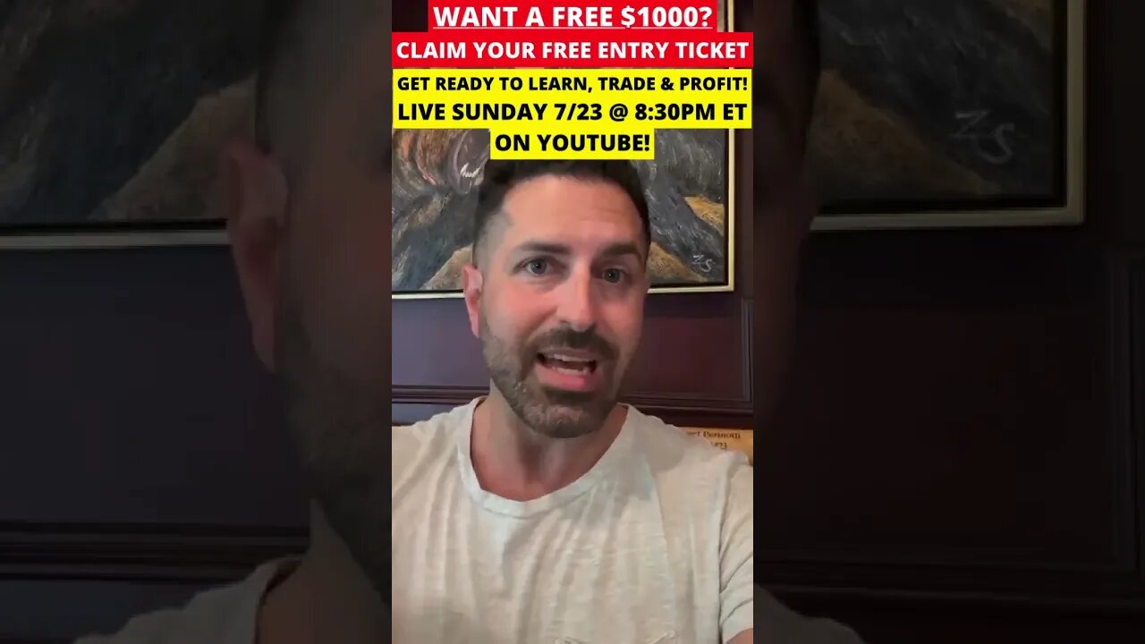 Stock Market Live Stream on YouTube Tonight 7/23! Your Chance to Win $1000!