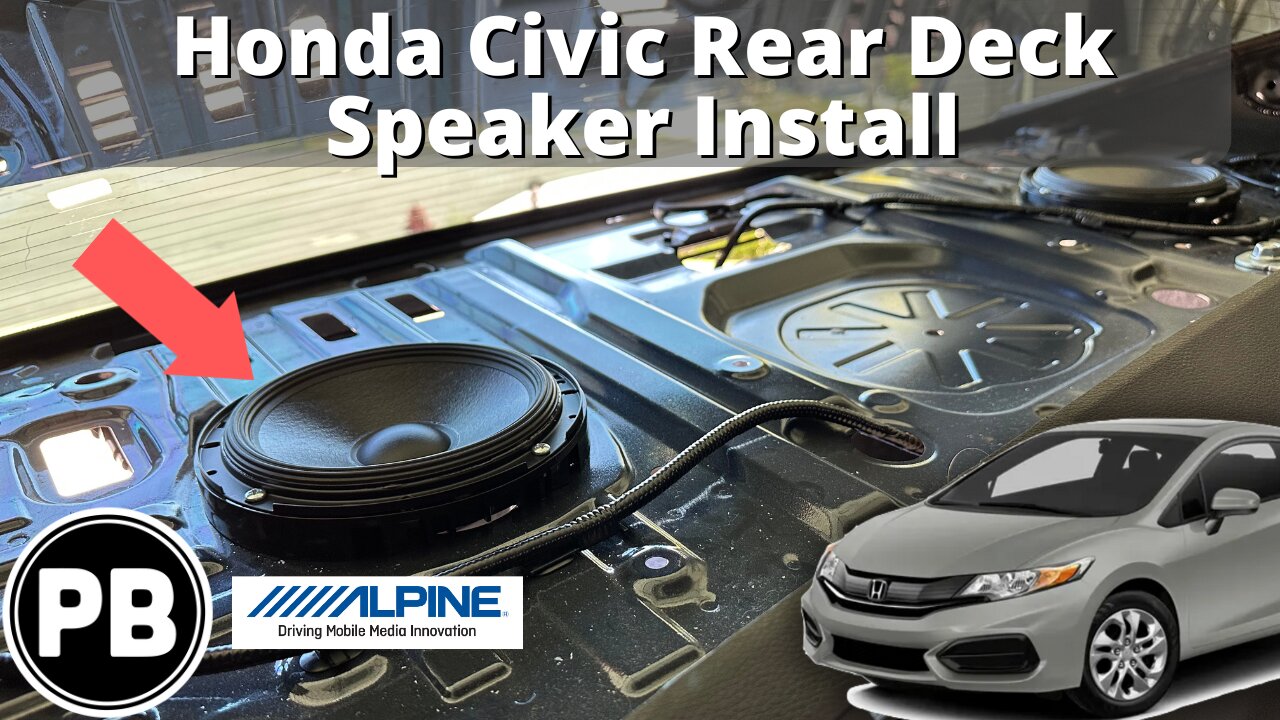 2015 - 2021 Honda Civic Rear Deck Speaker Install