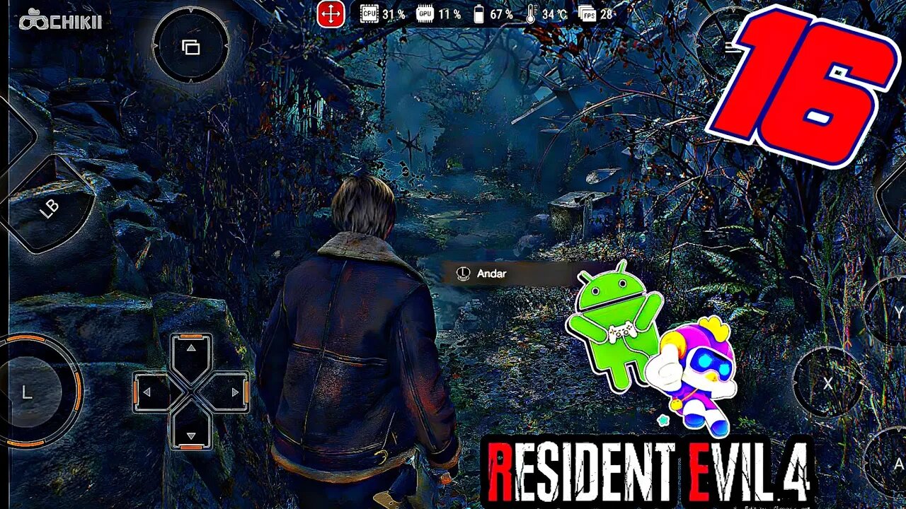 RESIDENT EVIL 4 REMAKE JOGANDO NO CELULAR| COM O APLICATIVO CHIKII EP16