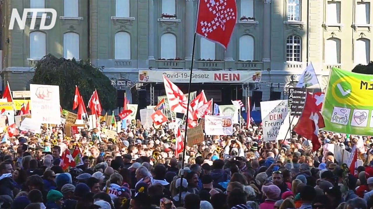 NTD Italia: Svizzera, manifestazione a Berna contro legge anti-covid. Referendum entro pochi mesi