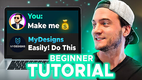 The #1 AI Tool Print on Demand Sellers NEED to Know for 2025 (MyDesigns Beginner Tutorial)