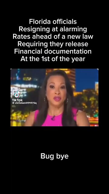 Florida officials resigning before the new year starts, why?