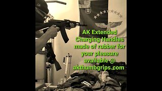 AK47 Charging handles extended