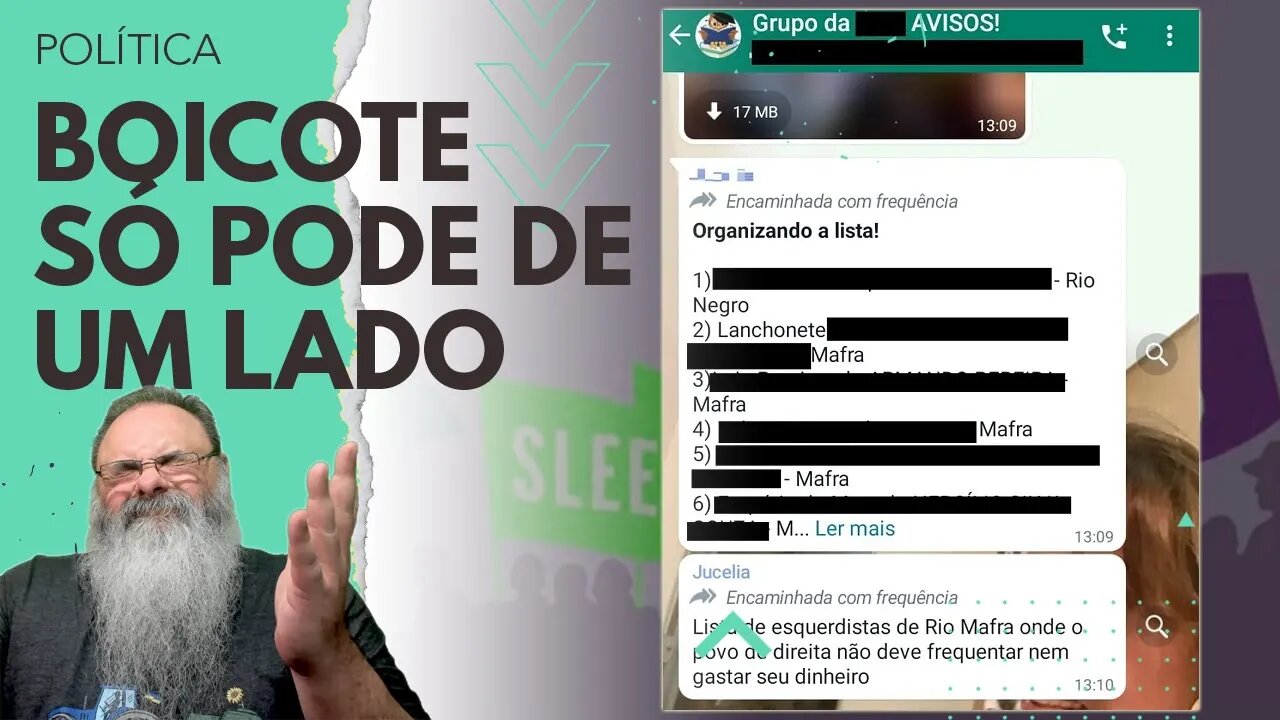 ESQUERDISTAS perdem CLIENTES e ficam APAVORADOS com LISTA DE BOICOTE similar ao SLEEPING GIANTS