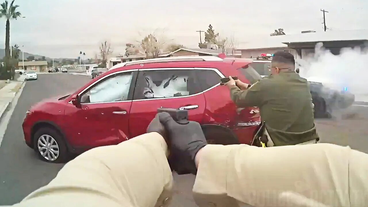 Road Rage Suspect Fires at Las Vegas Police Before He's Fatally Shot