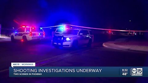 Shooting investigation in Phoenix near 43rd Avenue and Cactus Road