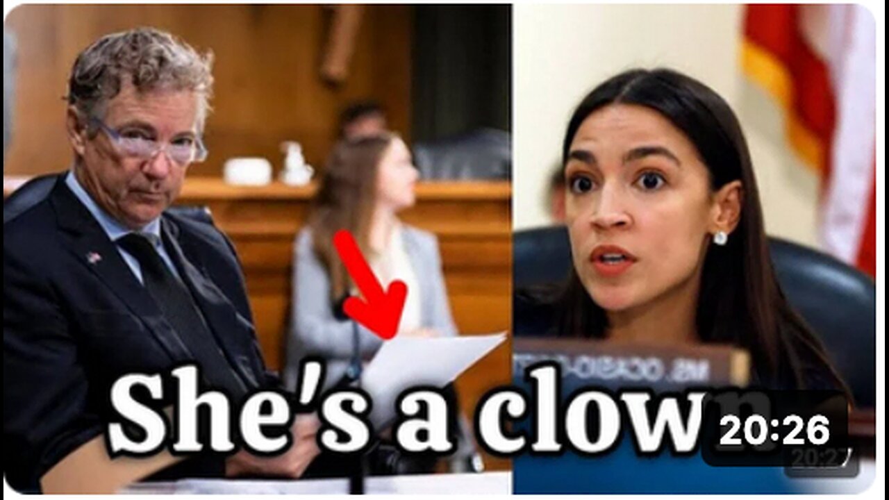 They're a Party of Clowns_ Rand Paul Gets up and HUMILIATÉS Ocasio-Cortez and The Entire Democrats