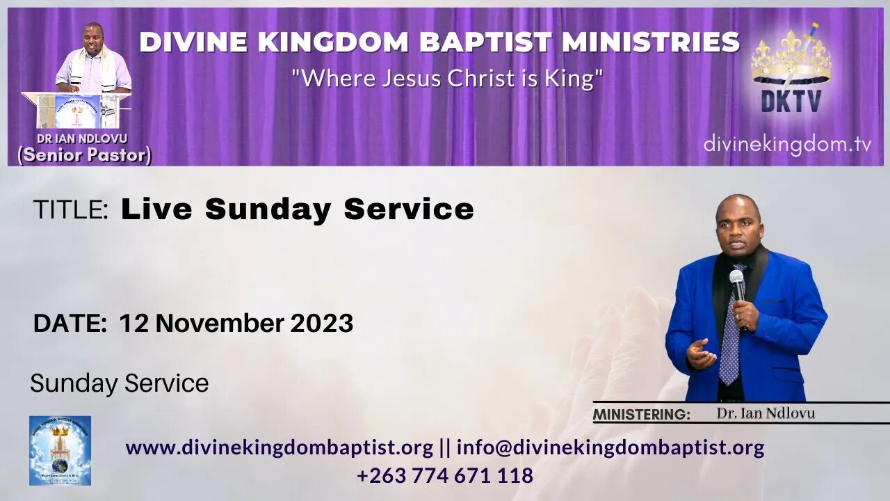 Live Sunday Service | Dr. Ian Ndlovu | 12 November 2023