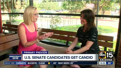 Kyrsten Sinema talks about Arizona Senate race