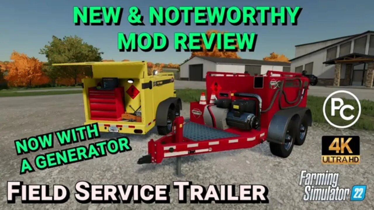 Field Service Trailer | Mod Review | Farming Simulator 22