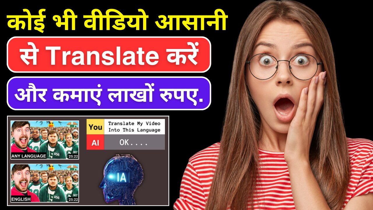 Kaise Kisi Bhi Video Ko Kisi Bhi Bhasha Mein Anuvaad Karen Aur Mahine Mein $3,264 Kamayen