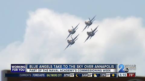 Blue Angels take to the sky over Annapolis