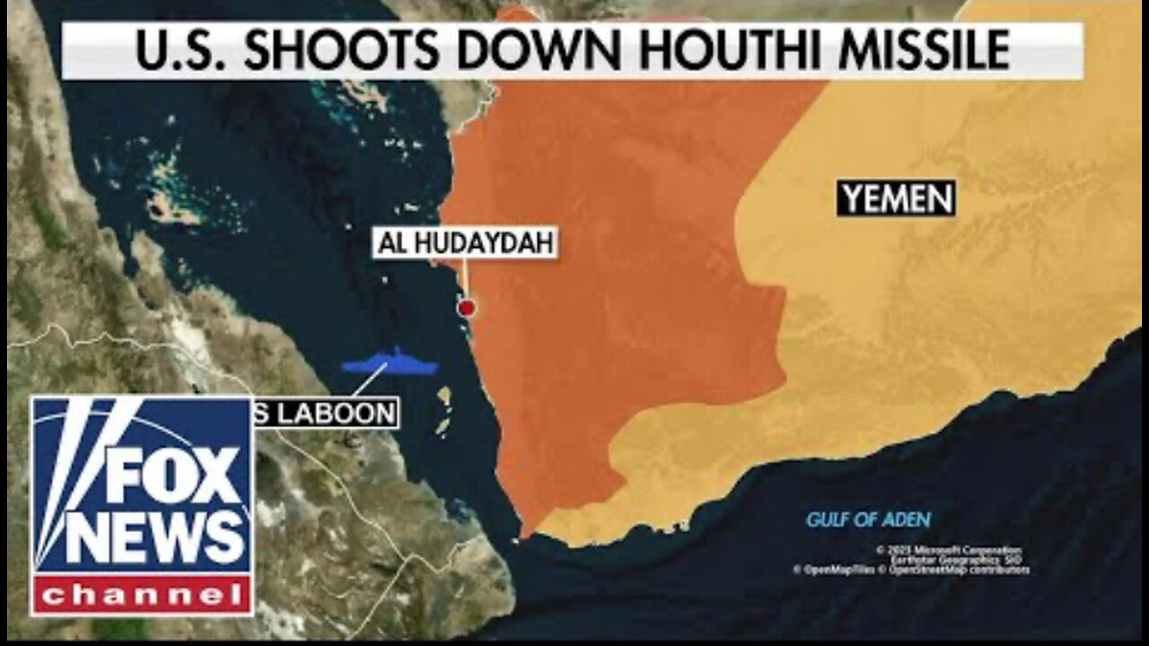 US shoots down Houthi missile targeting warship