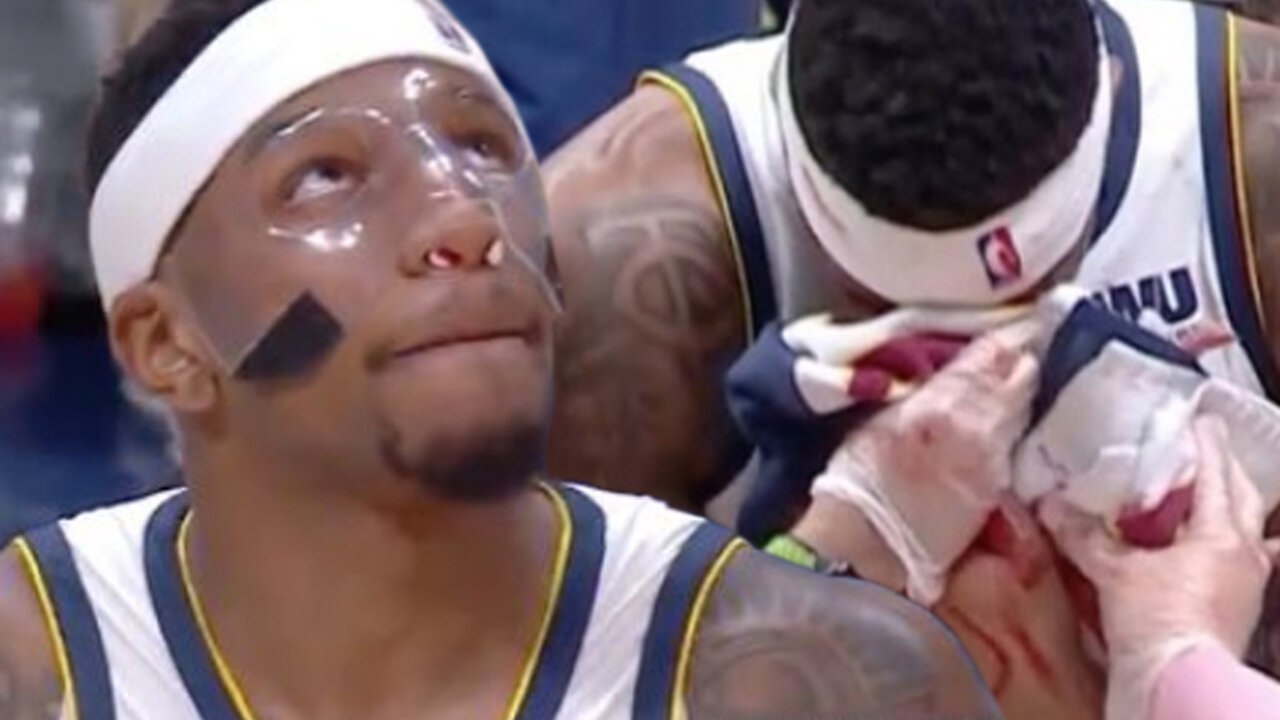 Fight BREAKS OUT At Nuggets v. Blazers Game After Torrey Craig BREAKS Nose In GRUESOME Blood Bath