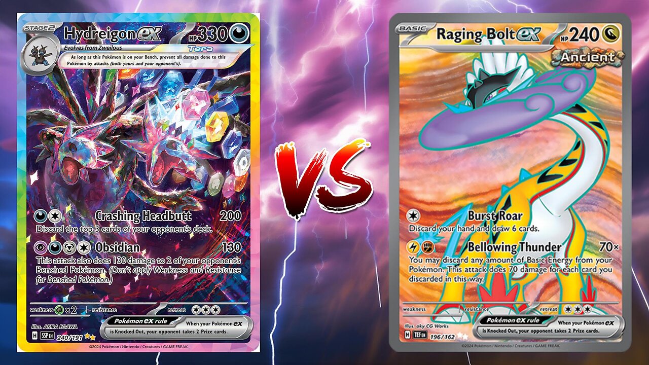 Pokemon TCG Live Hydreigon EX VS Raging Bolt EX Ogerpon EX!!