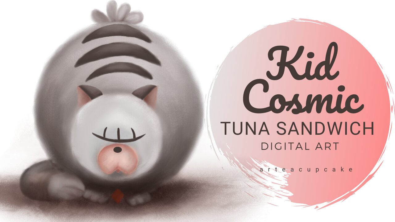 Kid Cosmic - Tuna Sandwich Digital Art for Beginners | Sketchbook Watercolor Brushes