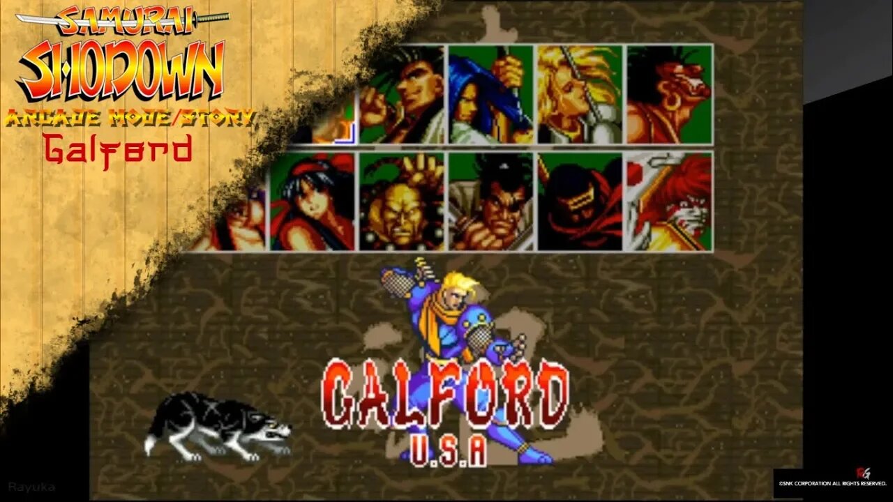 Samurai Shodown - Arcade Mode/Story - Galford