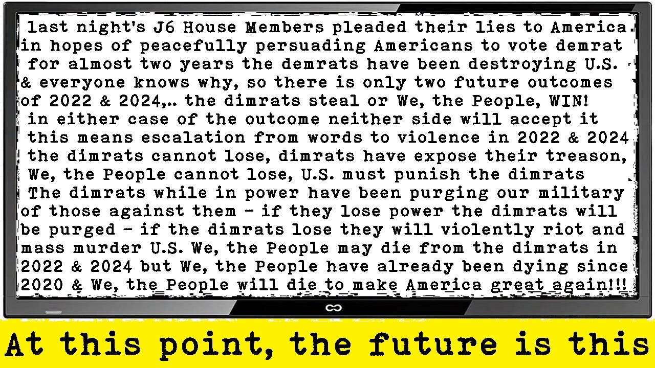 At this point, the future is this