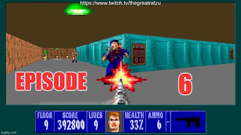 Chatzu Plays Wolfenstein 3D Episode 6 Part 1 - The Kitchen Sink