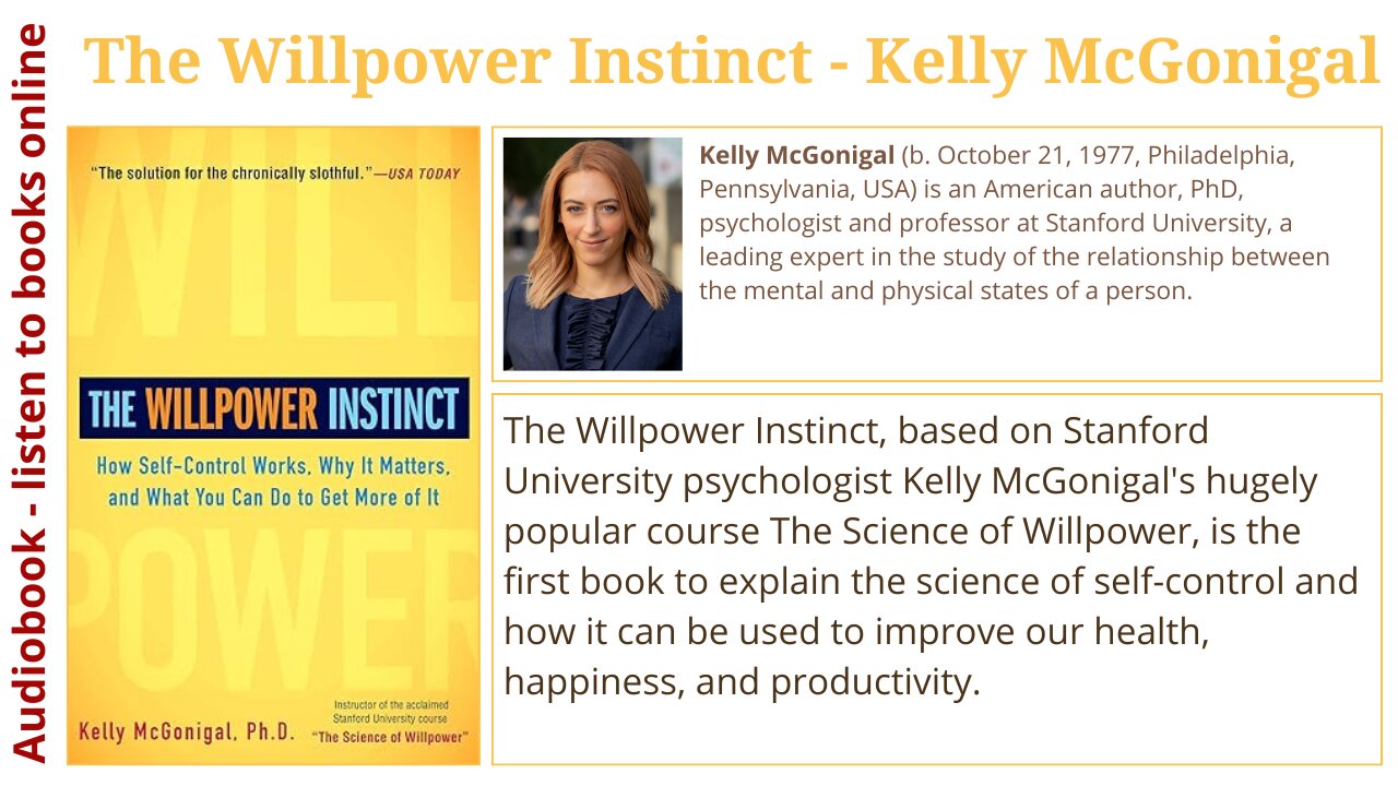 The Willpower Instinct - Kelly McGonigal