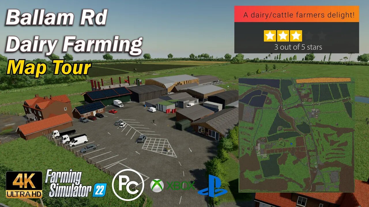 Ballam Rd Dairy Farming | Map Review | Farming Simulator 22