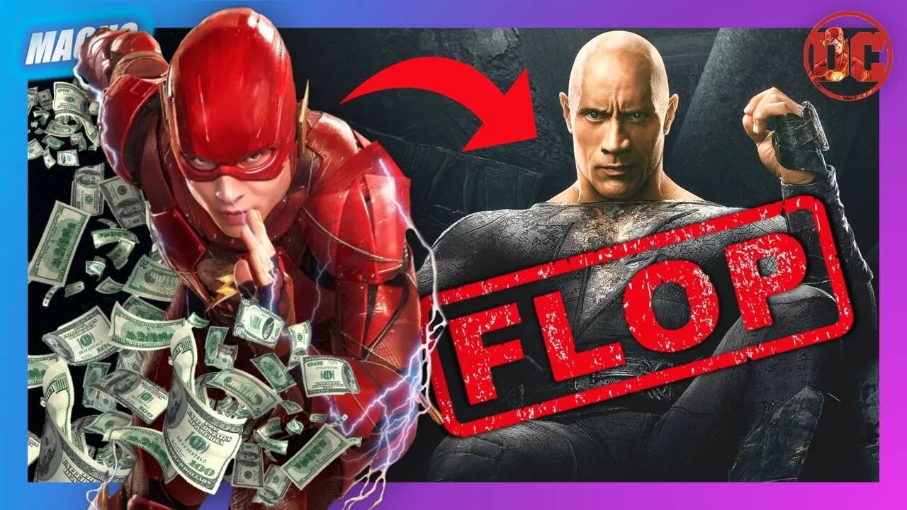 FLOPOU? THE FLASH ESTREIA ATRÁS DE ADÃO NEGRO NA BILHETERIA!