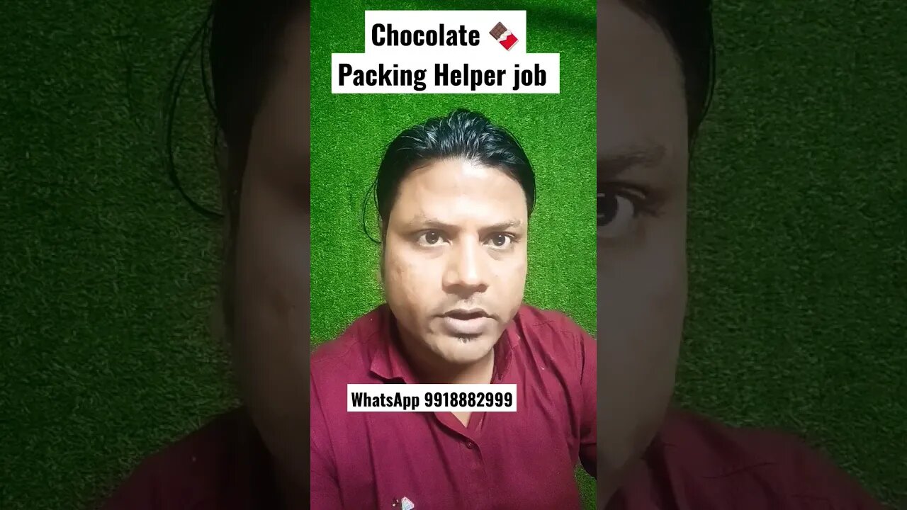 Chocolate 🍫 Packing Helper job #gulfvacancy #job #saudijob #shortsvideo