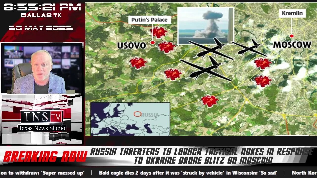 Russia threatens to launch tactical nukes in response to Ukraine drone blitz on Moscow