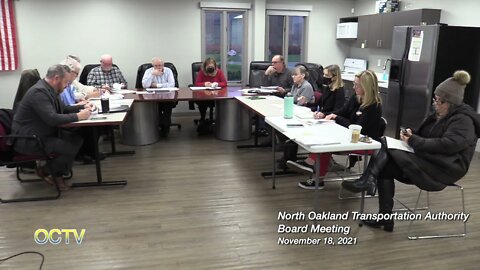 North Oakland Transportation Authority Meeting 11 18 2021