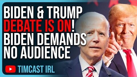 BIDEN & TRUMP DEBATE IS ON! BIDEN DEMANDS DEBATE HAPPEN WITH NO AUDIENCE & CUT TRUMP’S MIC