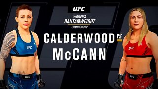 EA Sports UFC 4 Gameplay Molly McCann vs Joanne Calderwood