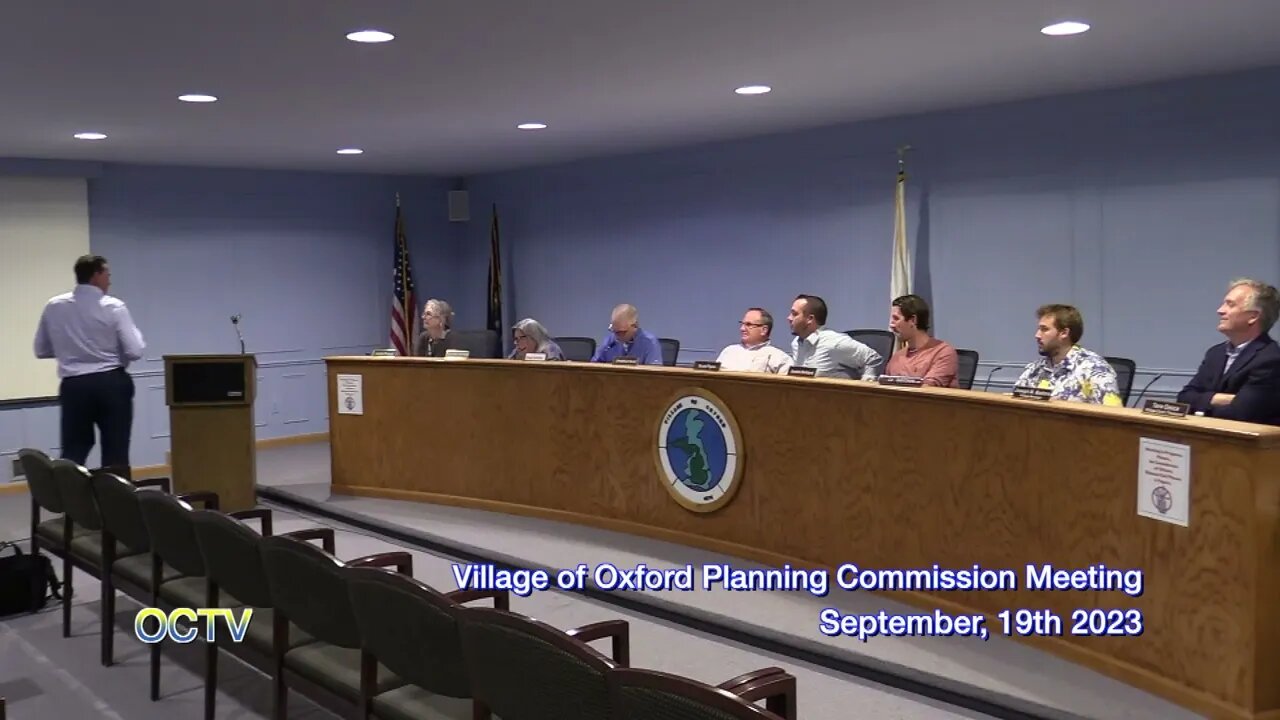 Village of Oxford Planning Commission: September, 19th 2023