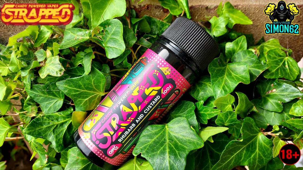 STRAPPED RHUBARB & CUSTARD E-LIQUID REVIEW 🔞 #strappedeliquid #ukeliquid #vape