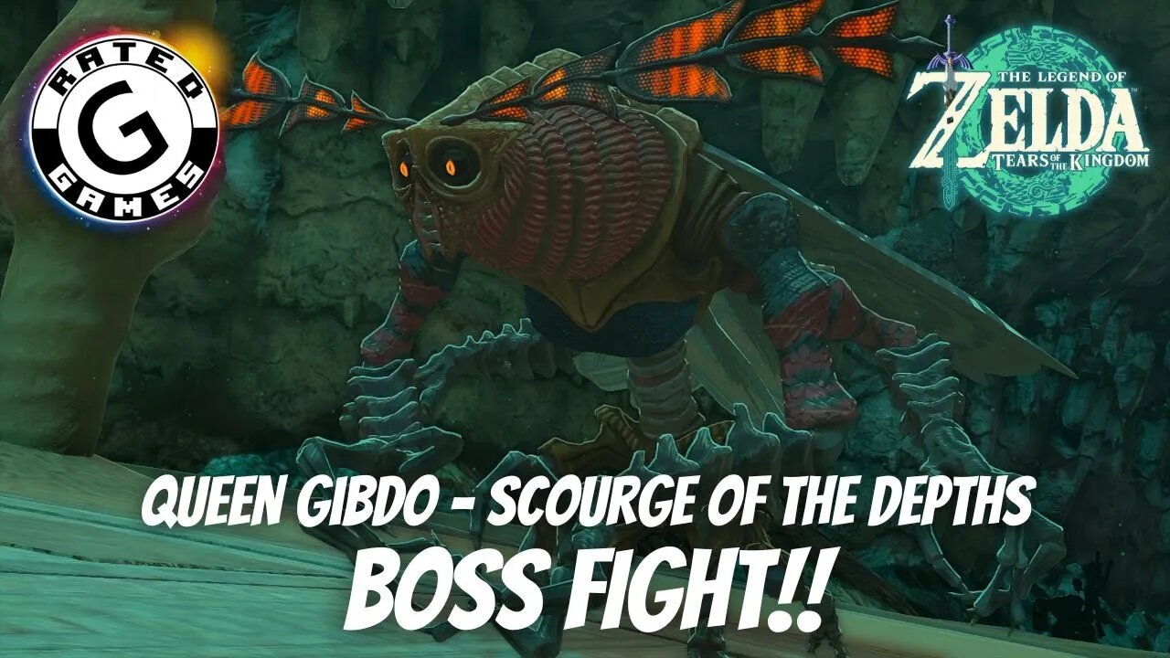 Queen Gibdo - Scourge of the Depths Boss Fight - Tears of the Kingdom Boss Fights