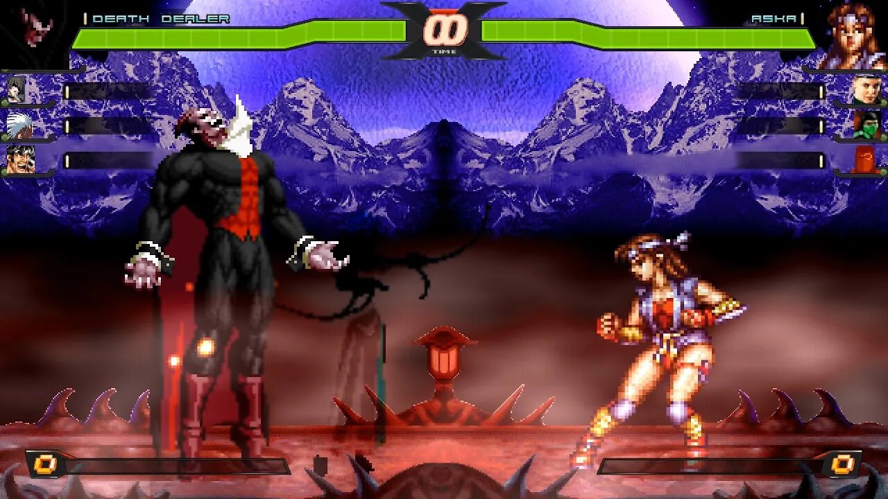 MUGEN - Death Dealer, Element, TRF2 Greed, Makoto Mizoguchi vs. Aska, Cammy, Reptile, Darkon - DL