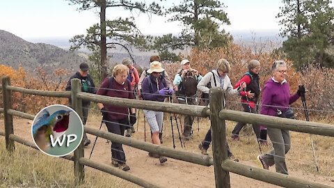 Scenic Hike at Mount Falcon Park near Denver, Colorado.