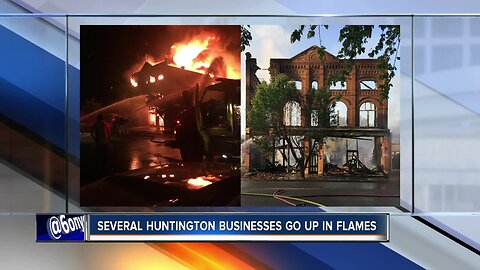 Man charged with arson after Huntington businesses go up in flames