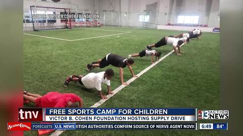 Free sports camp for Las Vegas children