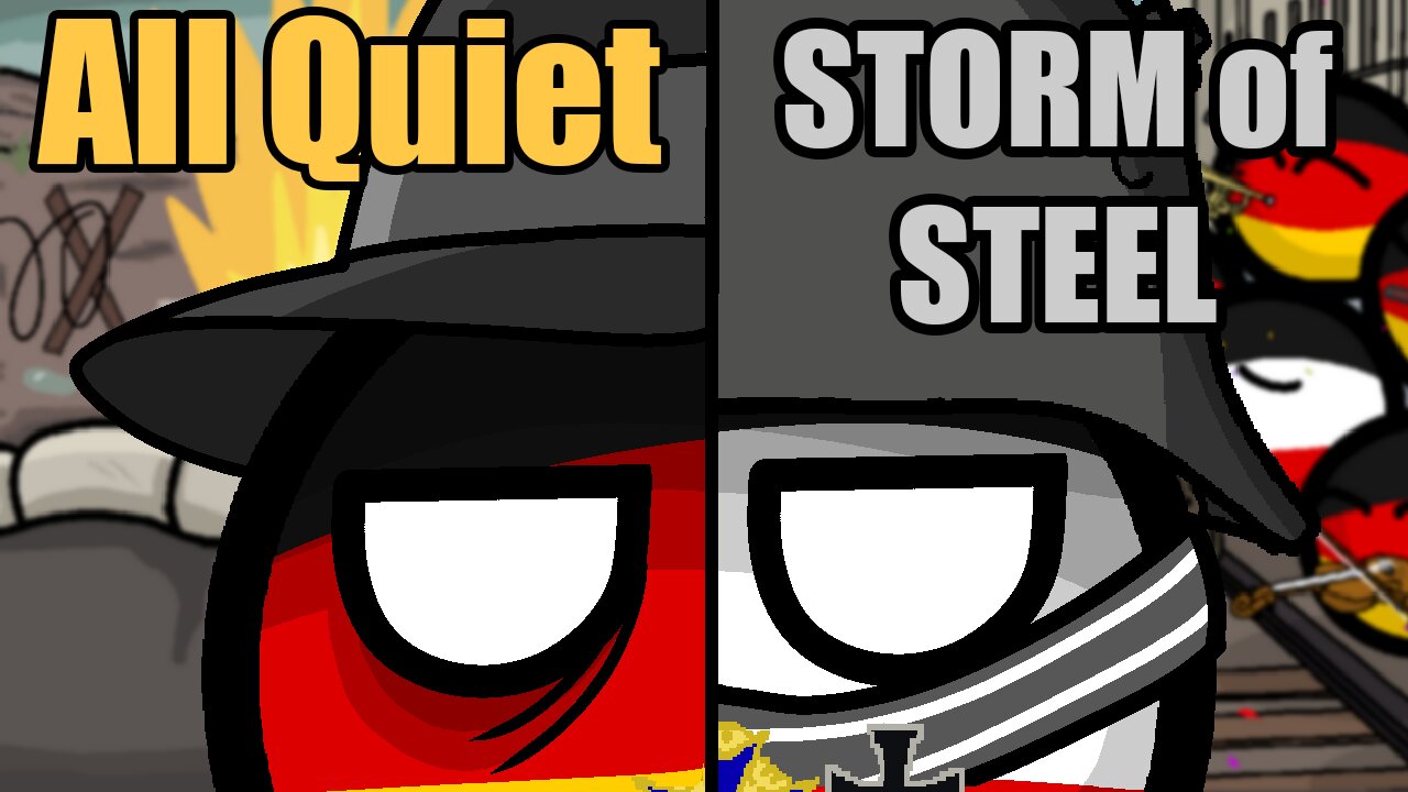 All Quiet on the Western Front vs. The Storm of Steel | Polandball/Countryball Literature & History